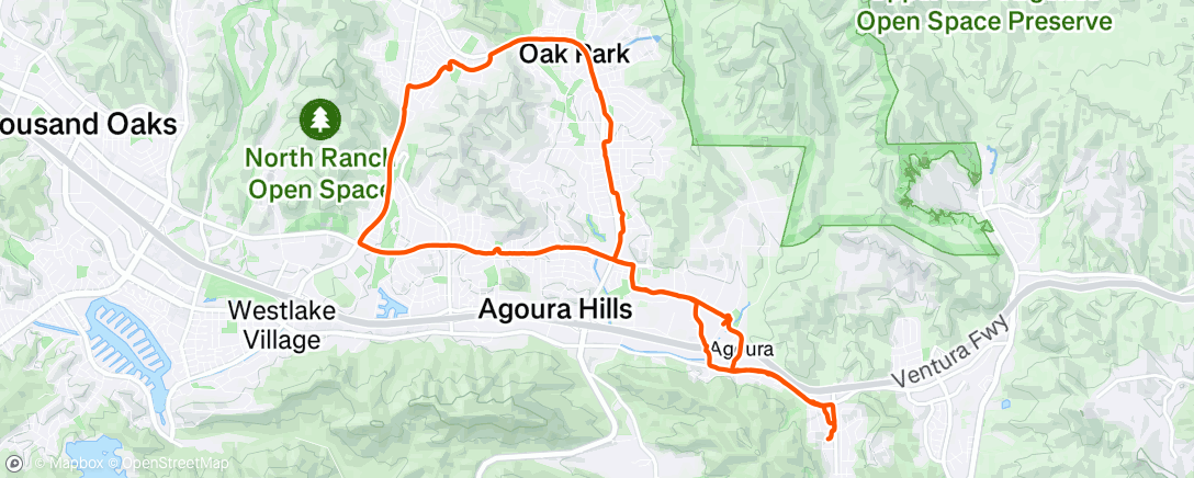 Map of the activity, Morning Run