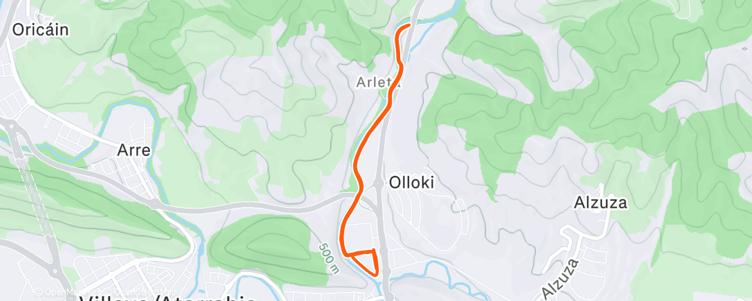 Карта физической активности (Carrera de tarde)