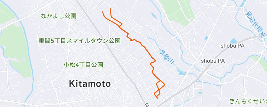 Map of the activity, 朝のライド
