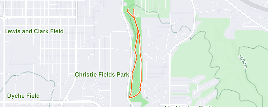 Map of the activity, afternoon Peet’s