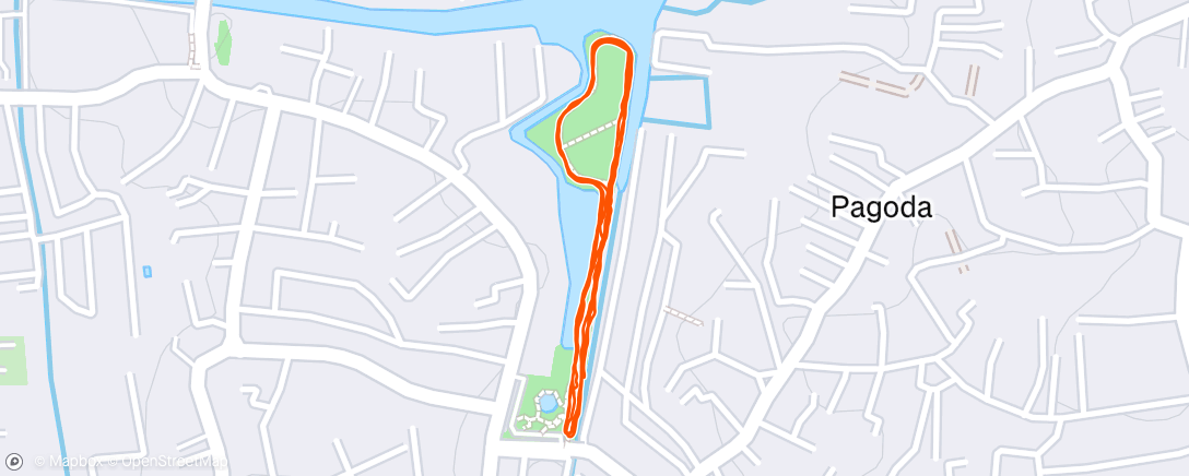 Map of the activity, Evening Walk