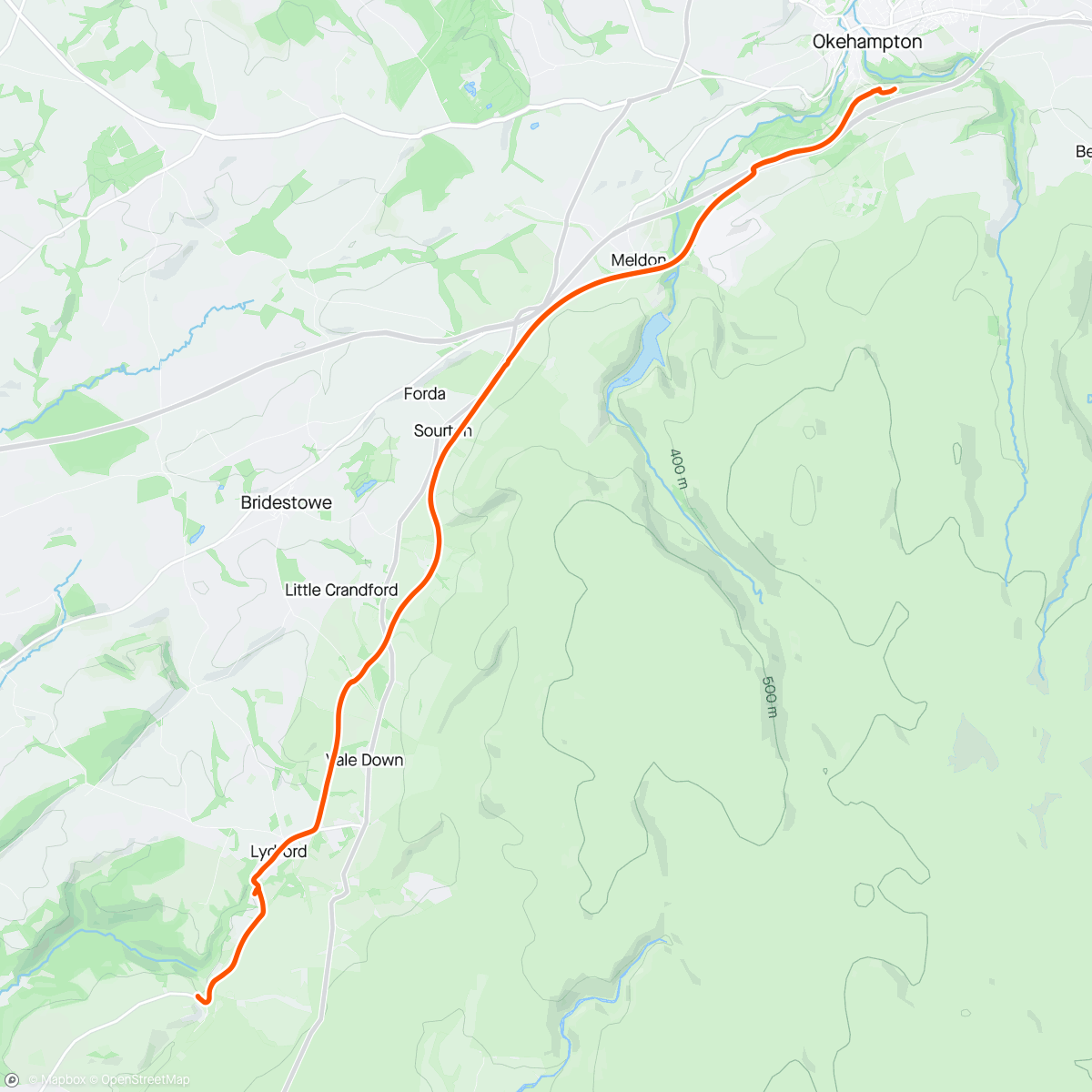 Map of the activity, Granite Way 🙌