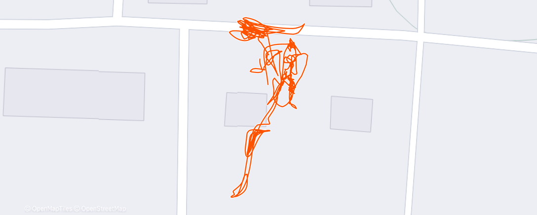 Map of the activity, Тренировка (утро)