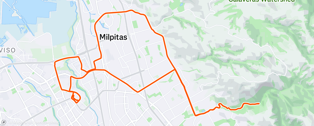 Map of the activity, Afternoon Ride