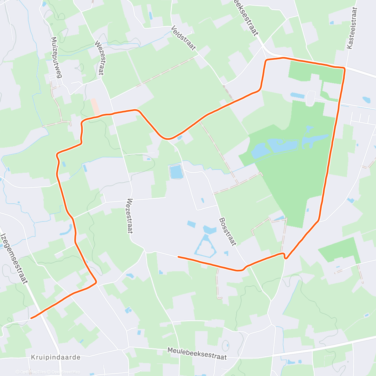 Map of the activity, Ochtendloop