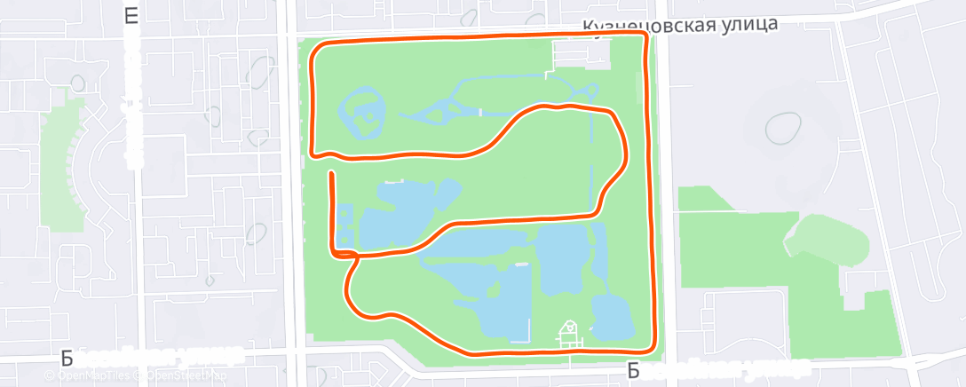 Map of the activity, Утренний забег