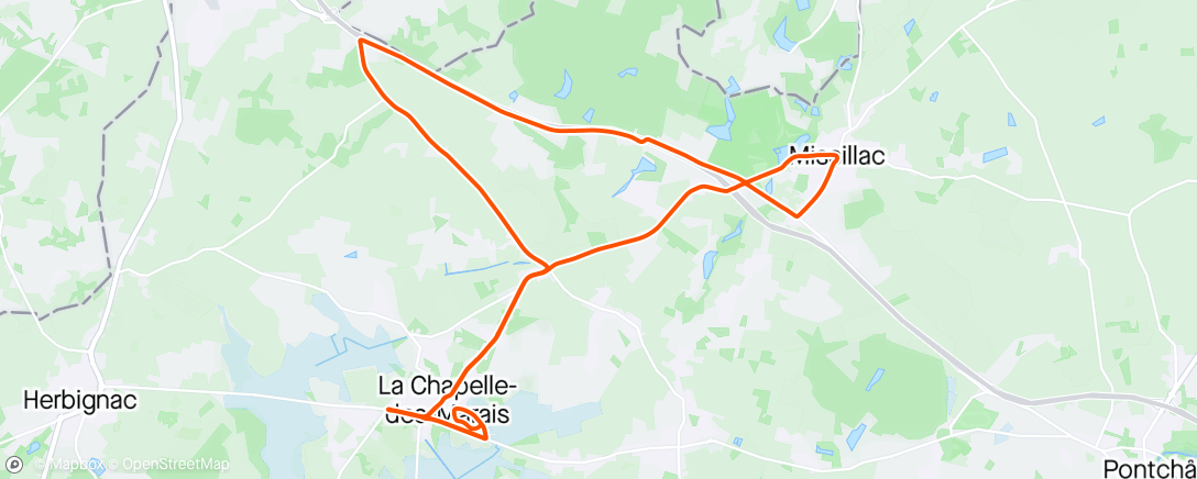 Map of the activity, Sortie vélo dans l'après-midi💨💨⛅️🚴‍♂️🥶