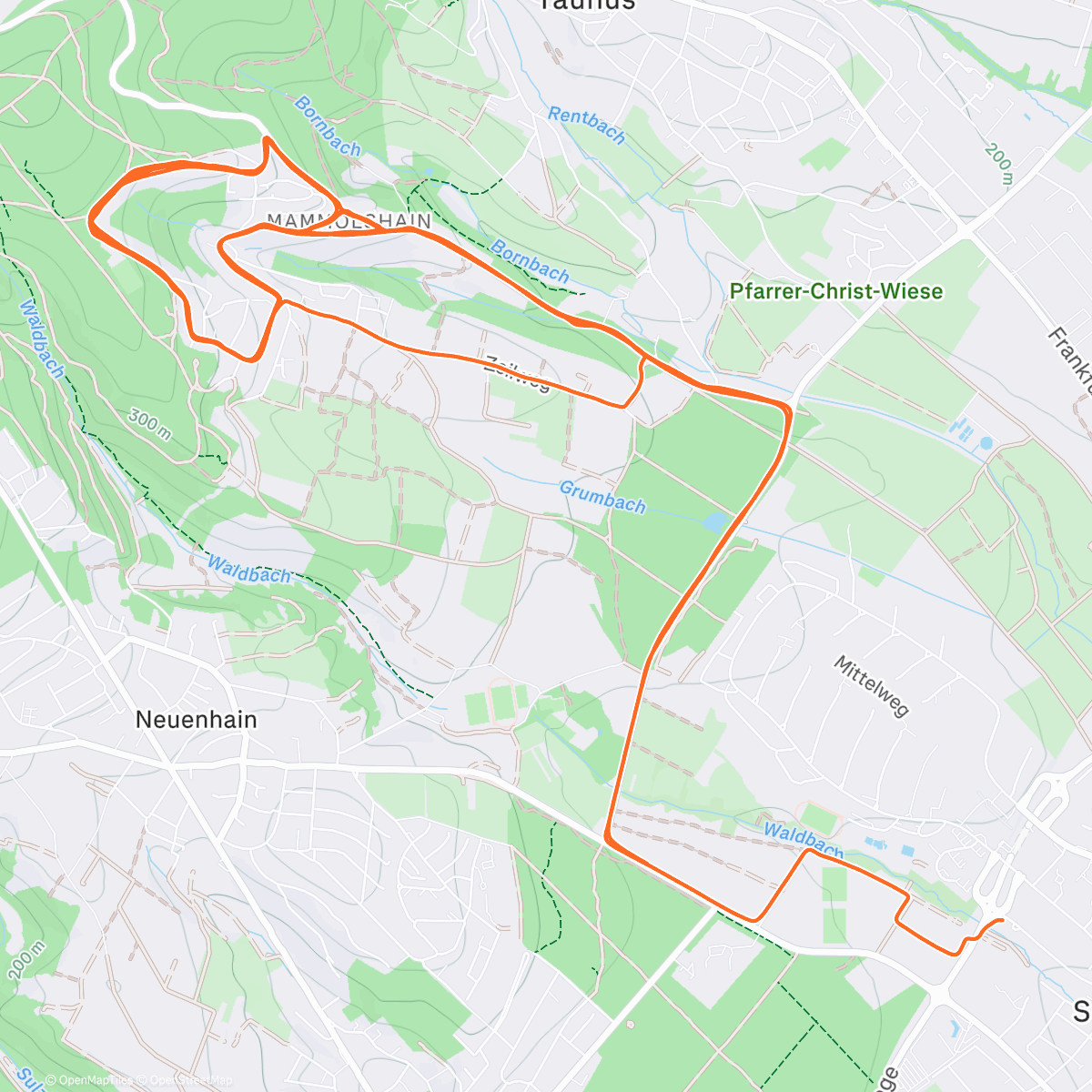 Map of the activity, Taunustaler Xmas Hm Battle