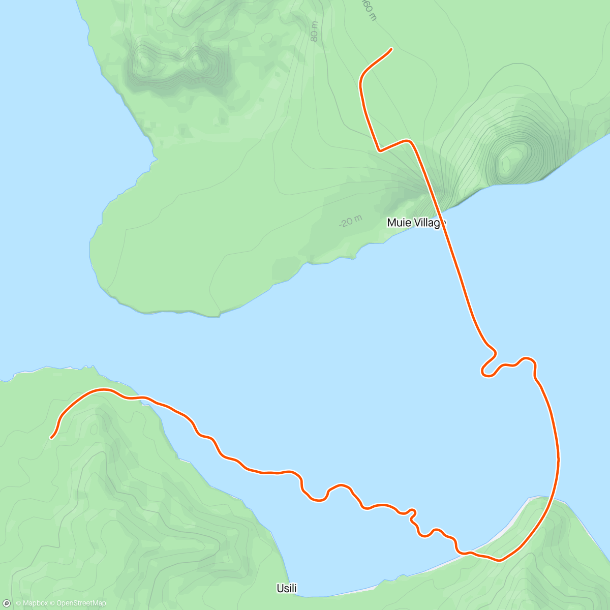 Mapa da atividade, Zwift - Surfin' Safari in Watopia