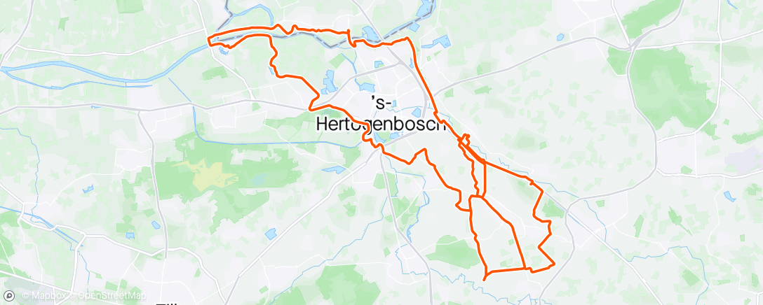 Map of the activity, Ochtendrit LAR GvG Heusden 👌