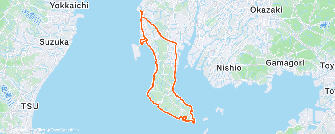 Карта физической активности (朝のライド)