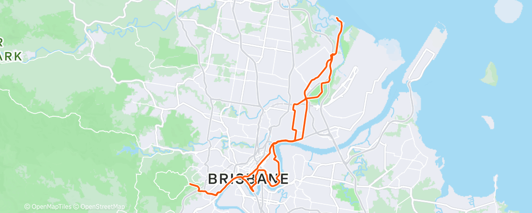 Map of the activity, Morning Ride