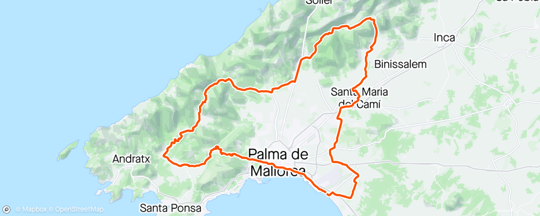 Map of the activity, Mallorca 2024 - Dag 10 - Bakker uten regn 😀