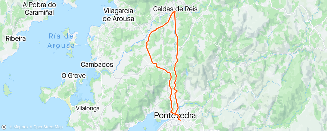Map of the activity, Vilanoviña/Caldas