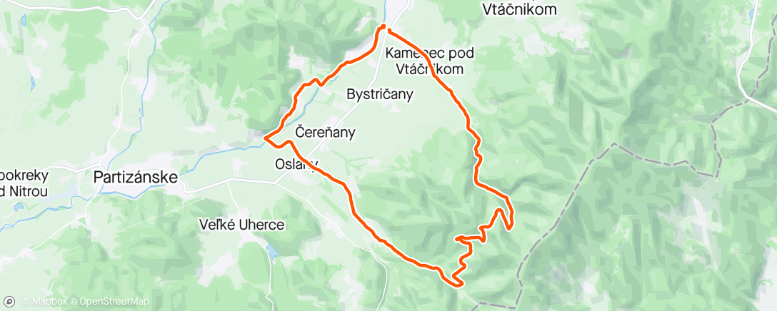 Map of the activity, Zadná lúka