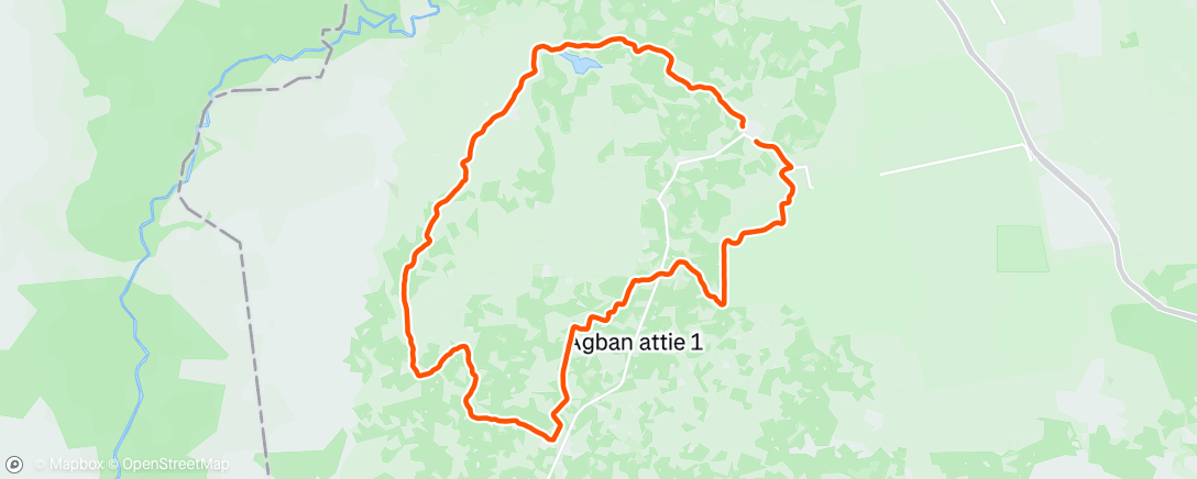 Map of the activity, Sortie VTT le matin ☁