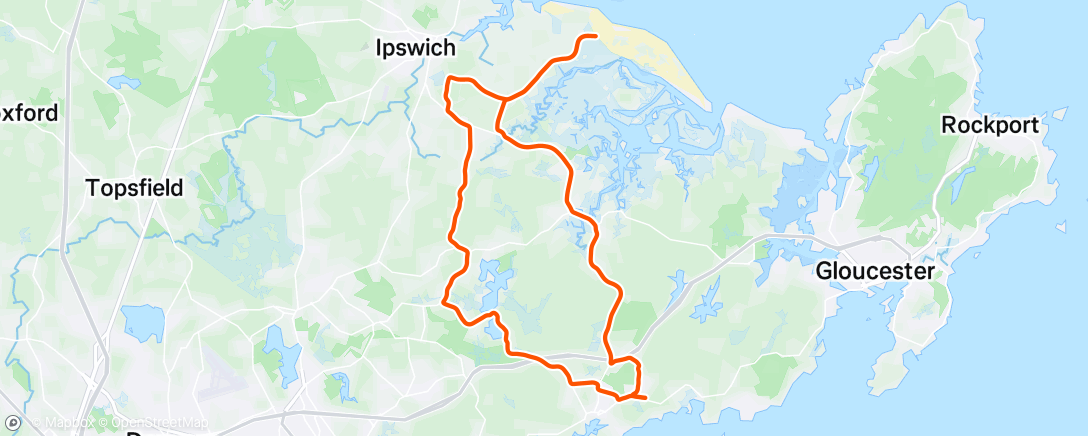 Mappa dell'attività Morning Ride