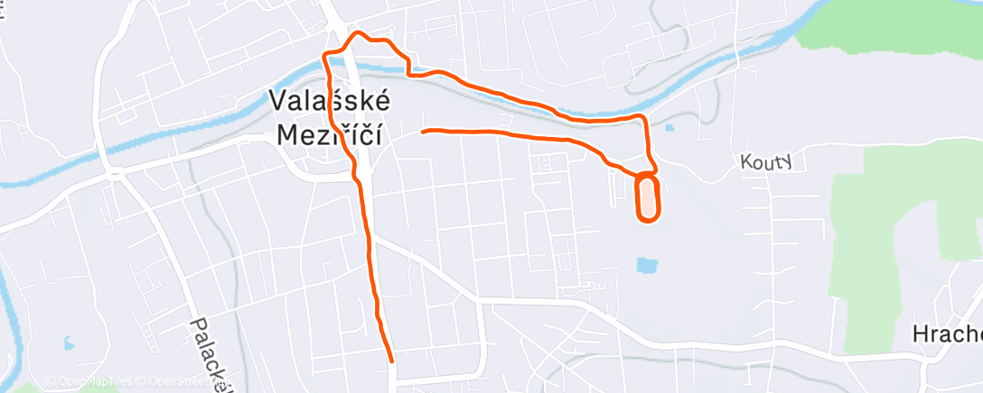 Map of the activity, Morning Run