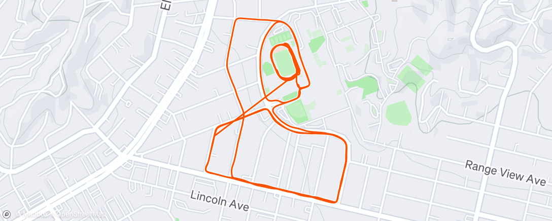 Map of the activity, 5k Pre-meet