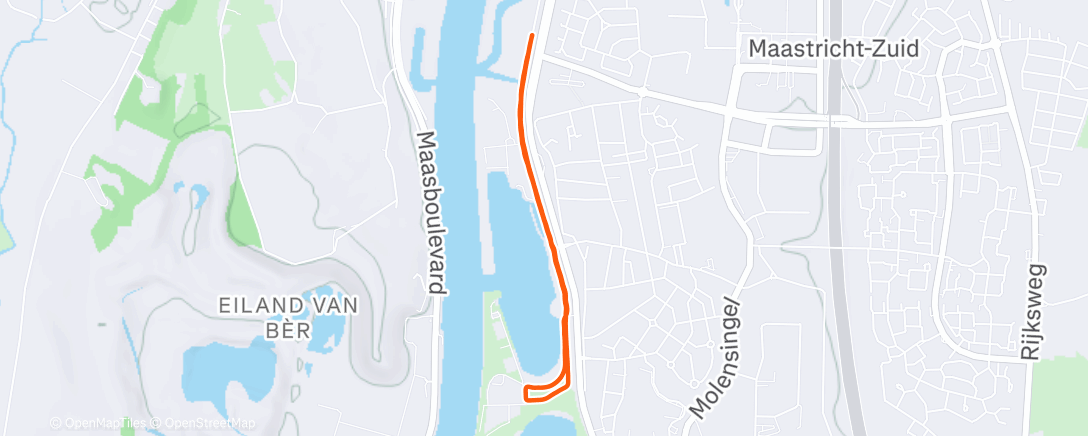 Map of the activity, Wielrennen in oktober