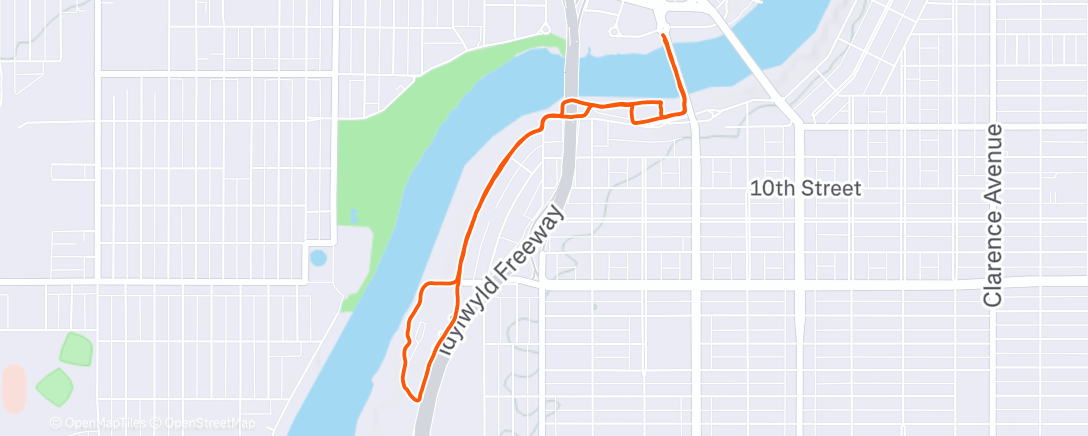 Map of the activity, Afternoon Walk