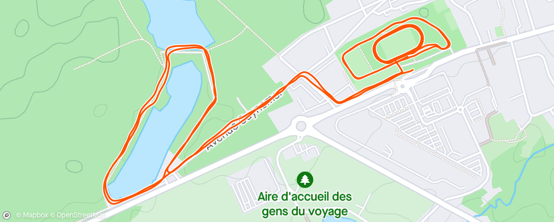 Map of the activity, 13x300 ( ~53") R:100m 💥
