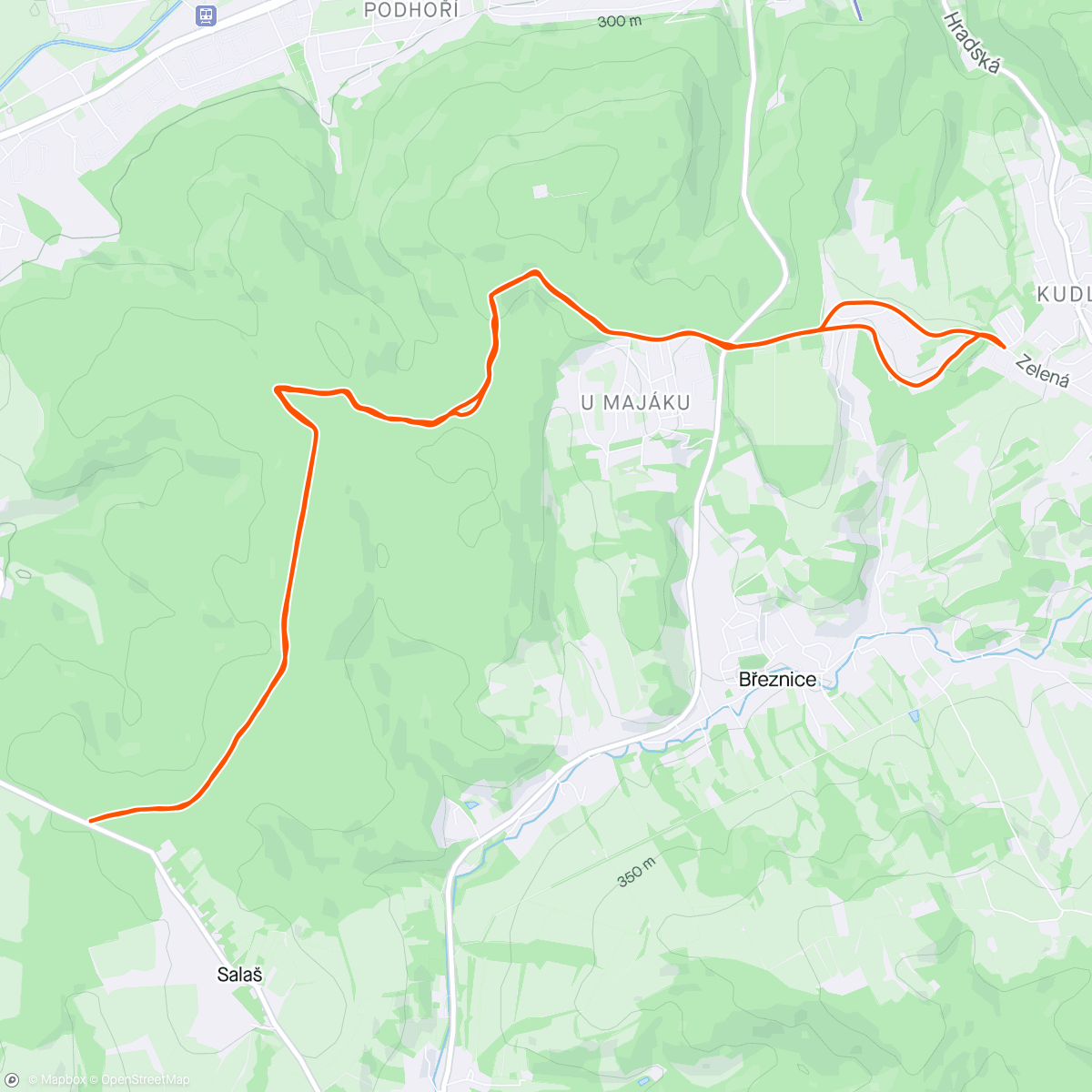 Map of the activity, S juniorem Ride