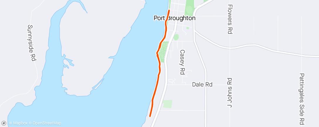 Map of the activity, Port Broughton Parkrun