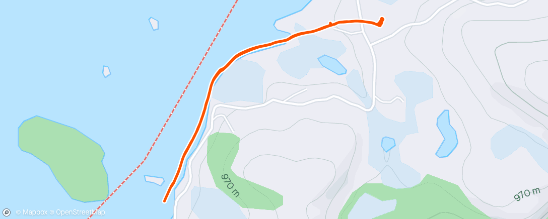 Mapa da atividade, Lunch Nordic Ski
