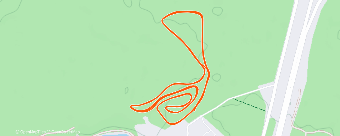 Карта физической активности (Северный лыжный заезд (день))