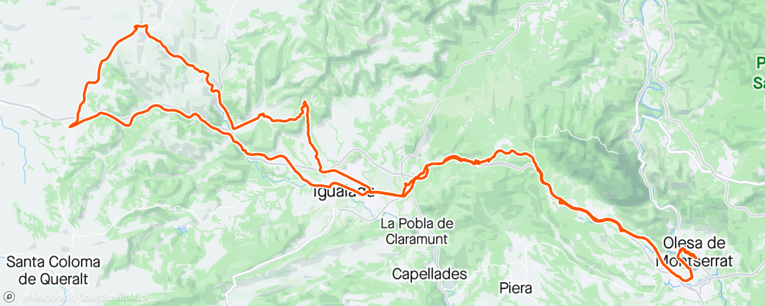 Mapa da atividade, La Panadella