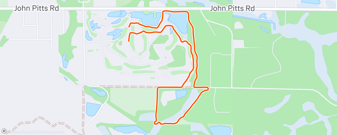 Map of the activity, Morning Run