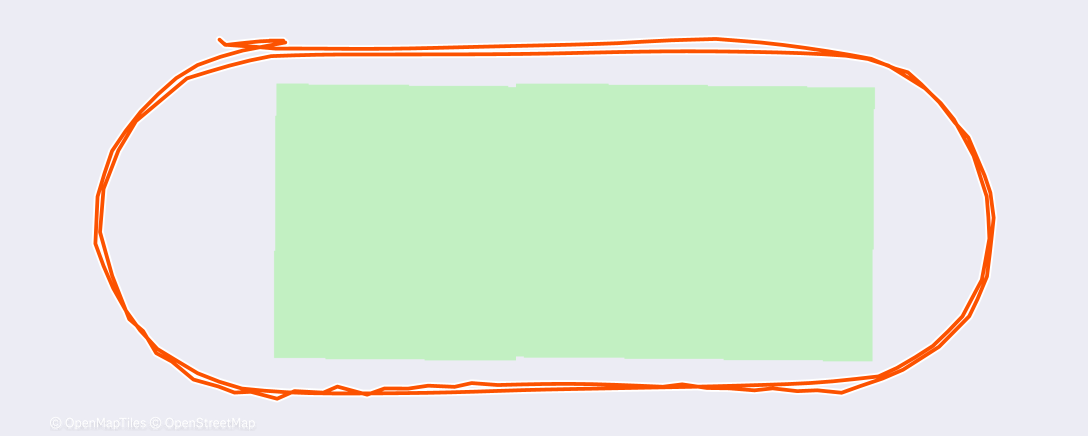 Map of the activity, Morning Run