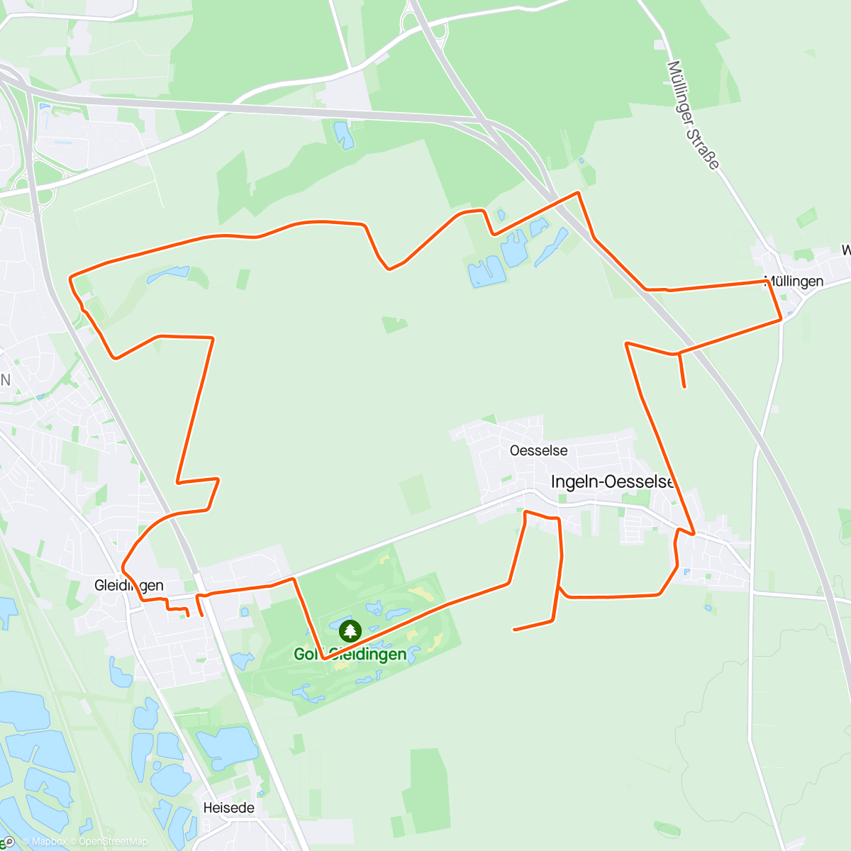 Map of the activity, Mittwoch 🚴🏼‍♀️