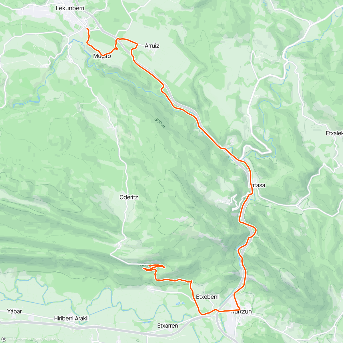 Map of the activity, ROUVY - MTB - HIIT Workout