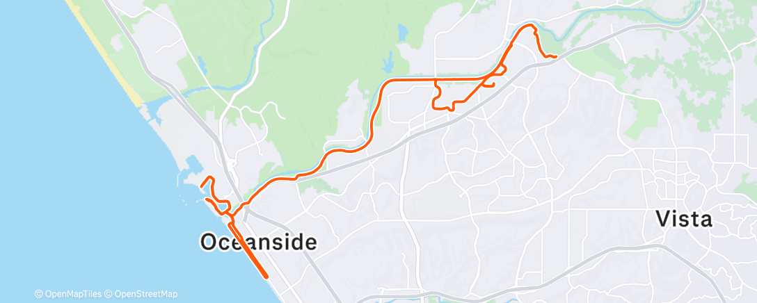 Map of the activity, Lunch Ride