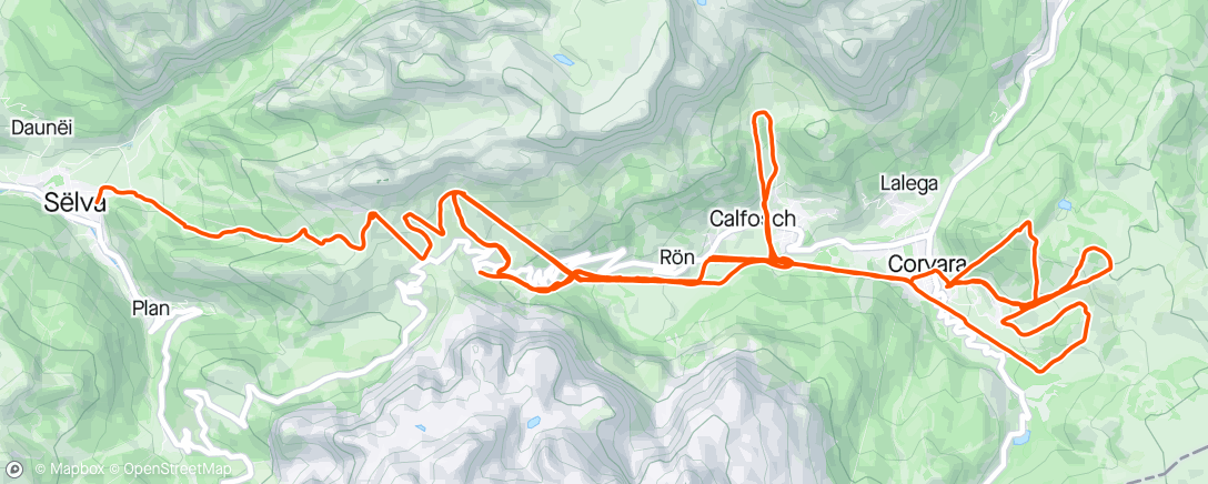 Map of the activity, Morning Alpine Ski