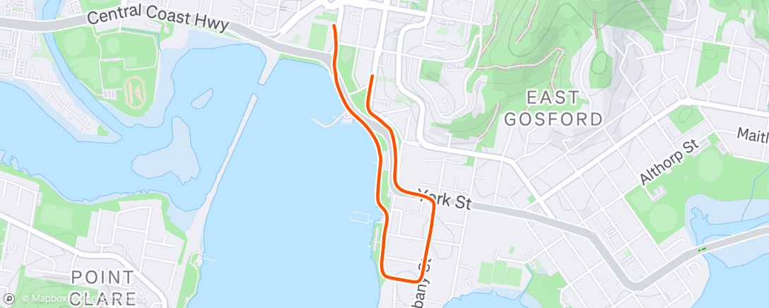 Map of the activity, Lunch Run