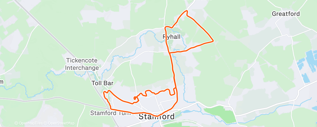 Map of the activity, Running off the hangover 🥴 Before going again! 🍻🤪