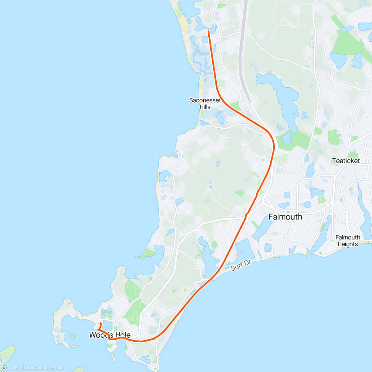 Karte der Aktivität „15 miles”