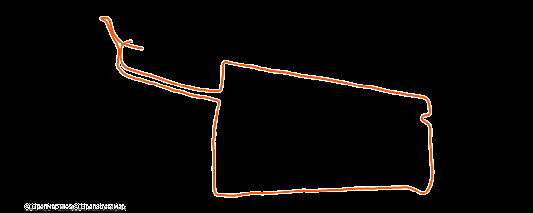 Map of the activity, Mittagslauf