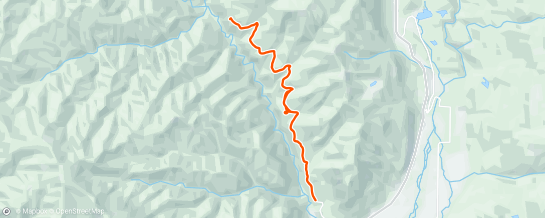 Map of the activity, Lunch Mountain Bike Ride