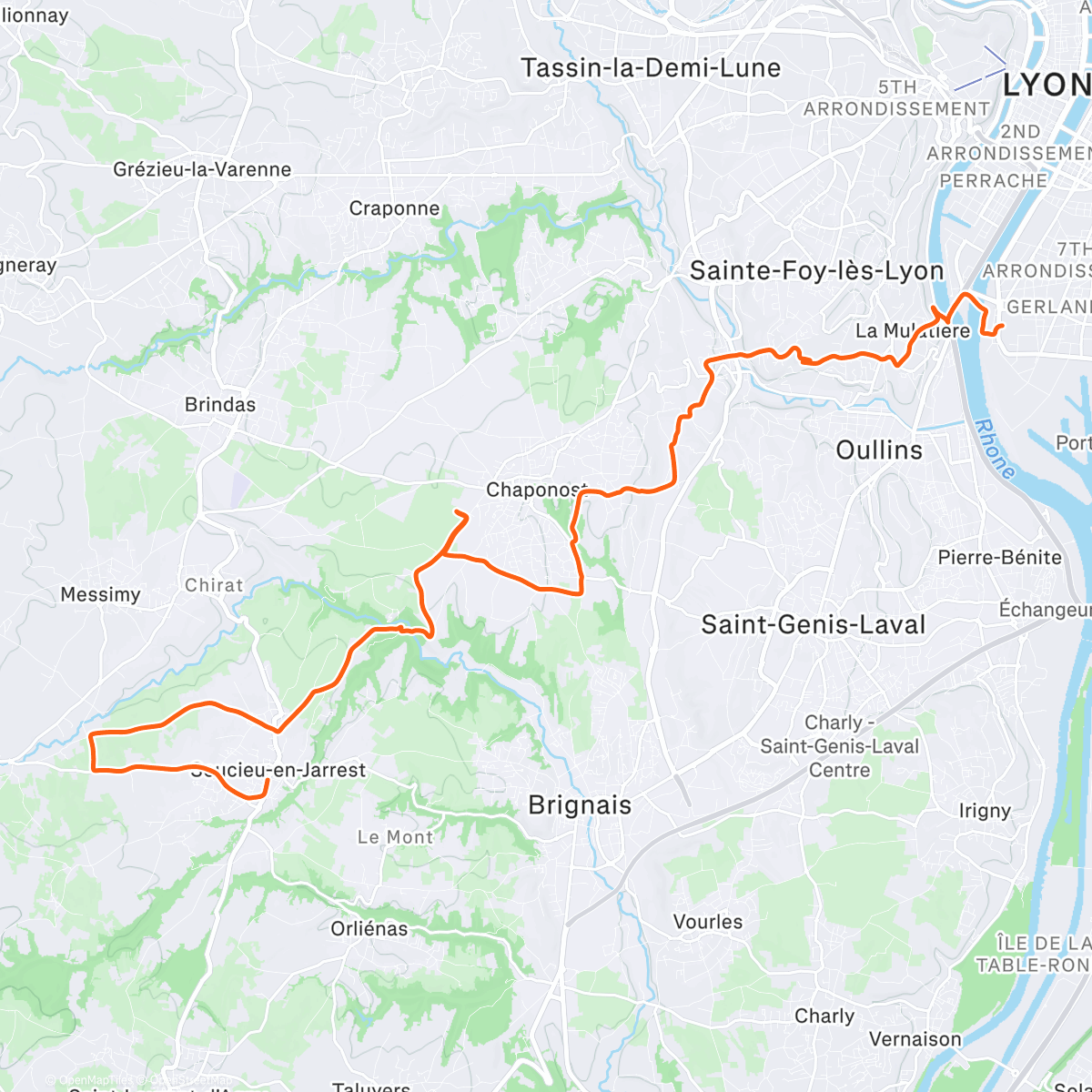 Map of the activity, Saintésprint 🔦