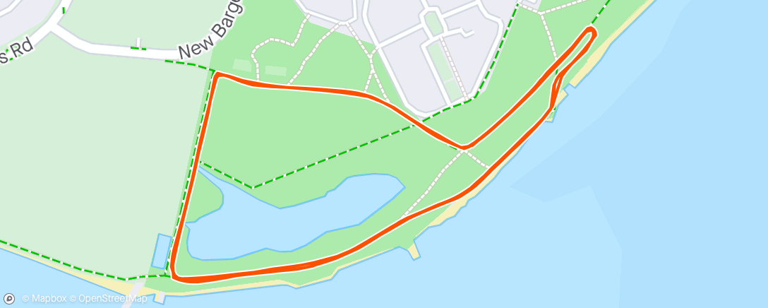Map of the activity, parkrun Walk