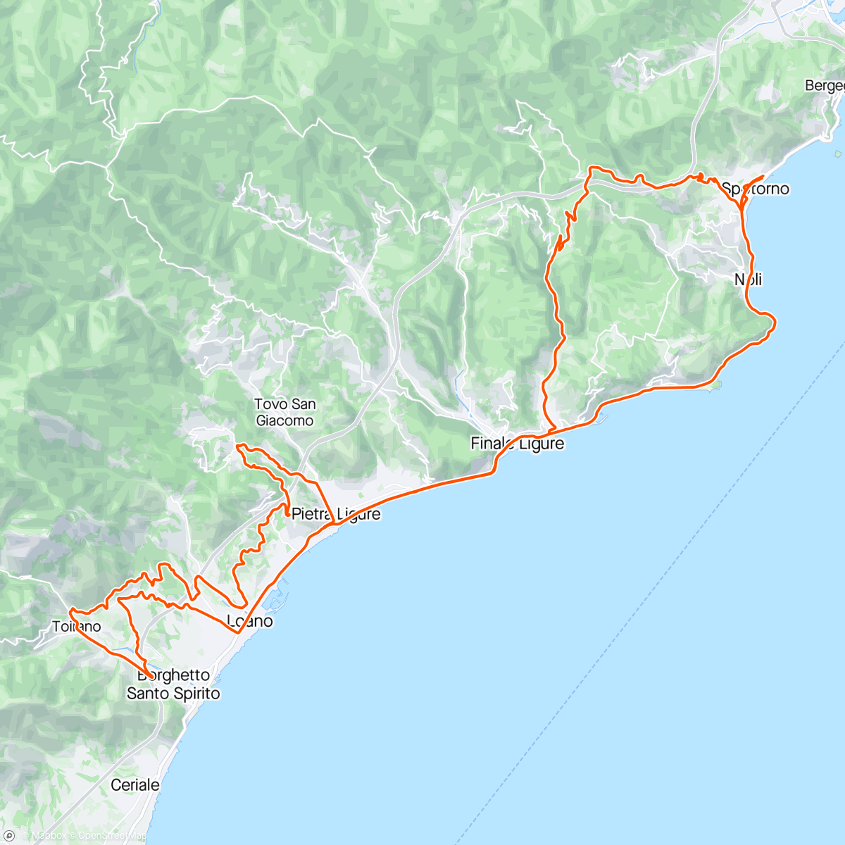 Map of the activity, Bricchi della riviera🤪