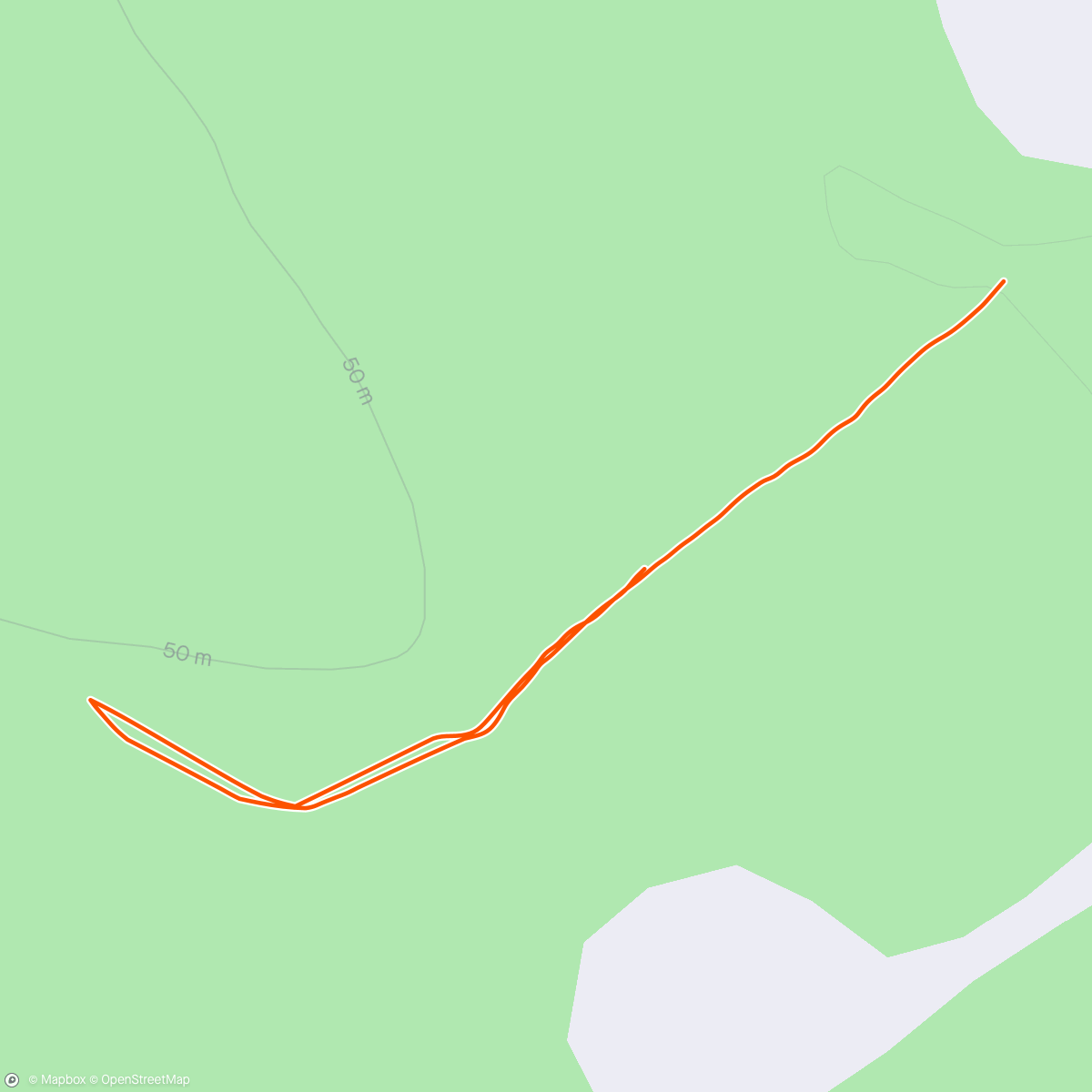 Map of the activity, Walk in the woods
