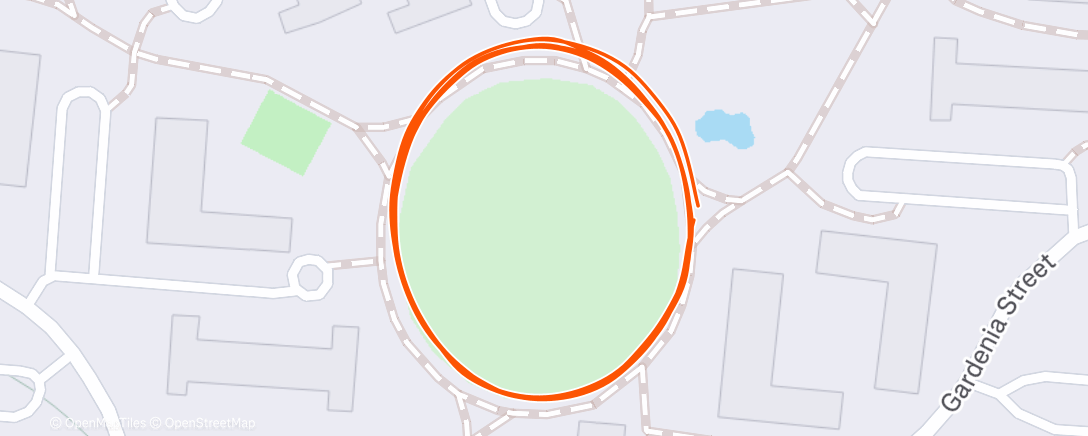 Map of the activity, Afternoon Run