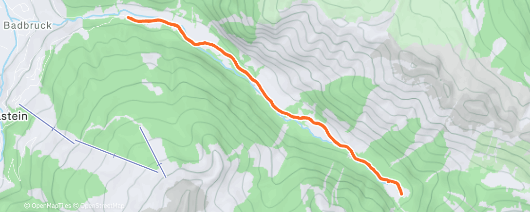 Map of the activity, Morning Walk