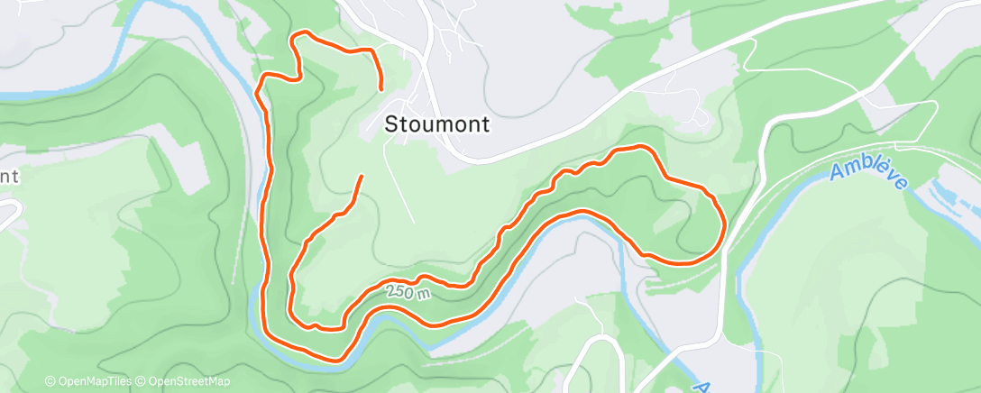 Map of the activity, Evening trail run 😍