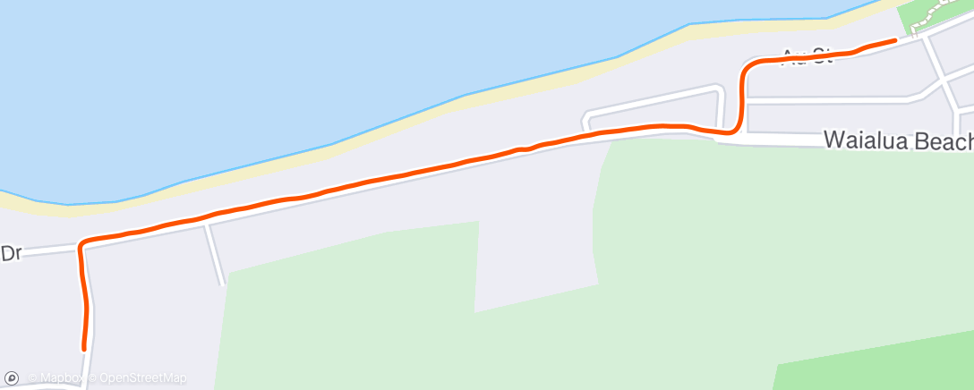 Map of the activity, Morning Run